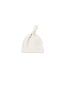 Knotted Baby Hat (Ivory)