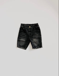 Bermuda Denim Shorts (faded black)