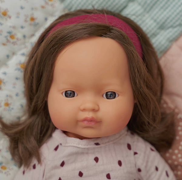 Baby Doll Brunette Girl 15”