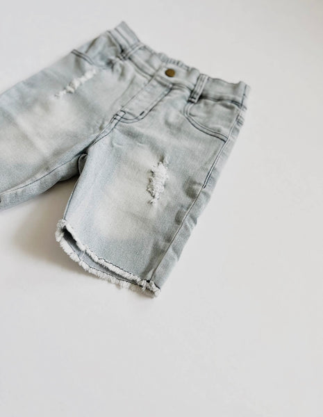 Bermuda Denim Shorts (slate gray)