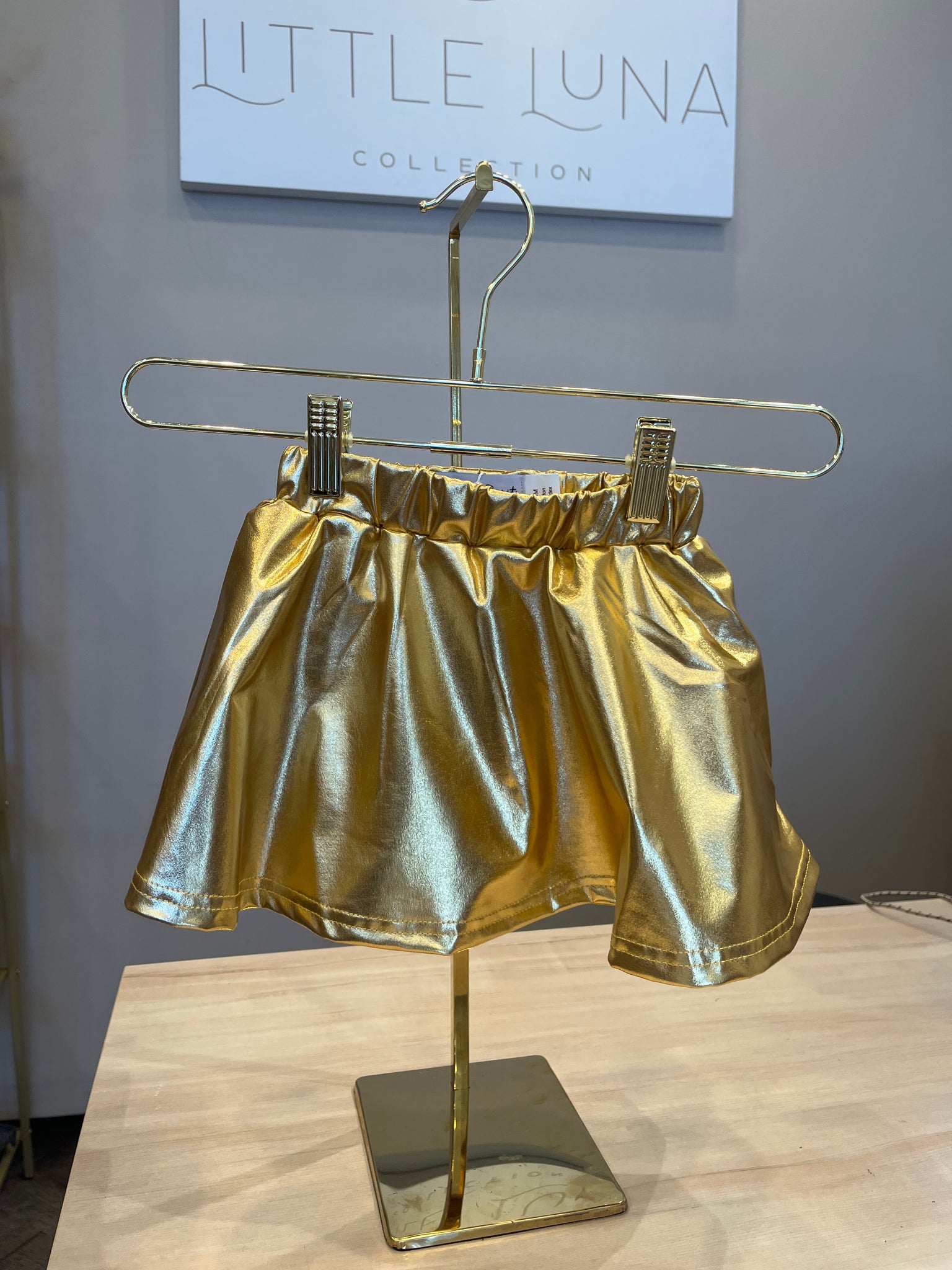 Metallic Skirt - Built in Shorts