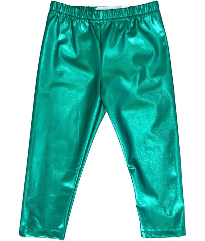 Green Metallic legging
