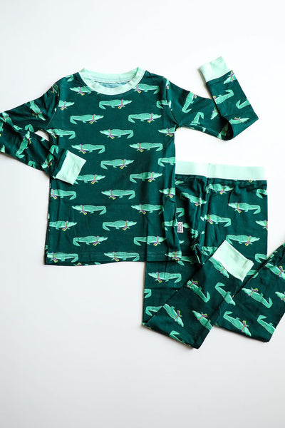 Mardi Gator 2 Piece Bamboo Pajama Set