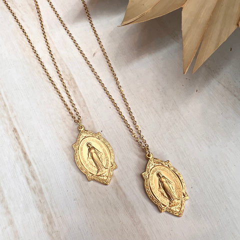 Mary Conceived w/o Sin Necklace