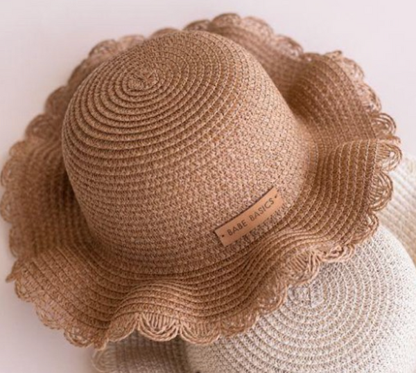 Beach Babe Straw Hat (Brown)