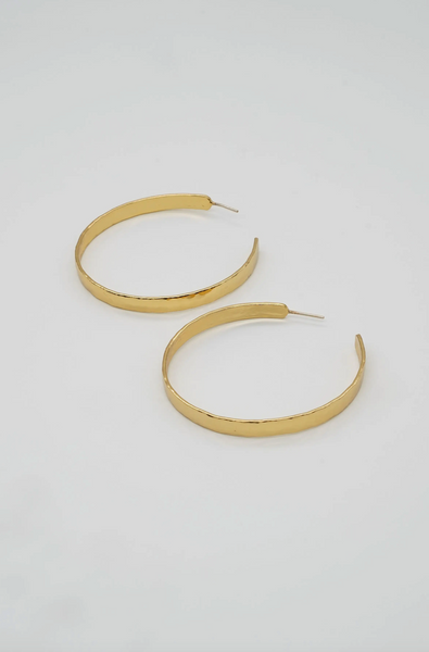 Perfect Love Hammered Hoops