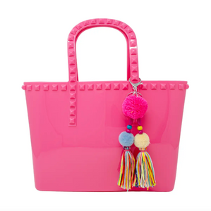 Jumbo Jelly Tote Bag (Hot Pink)
