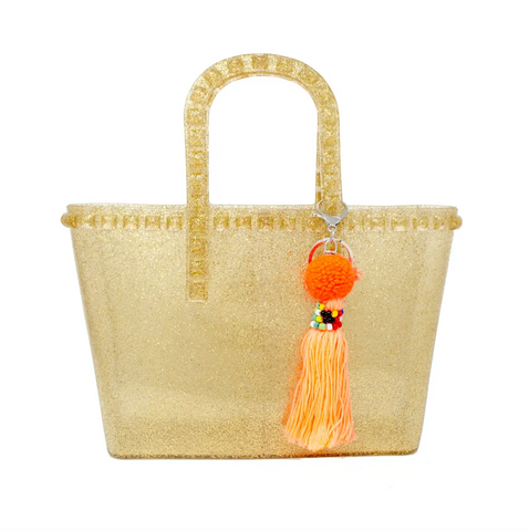 Tiny Jelly Tote Bag (Gold)