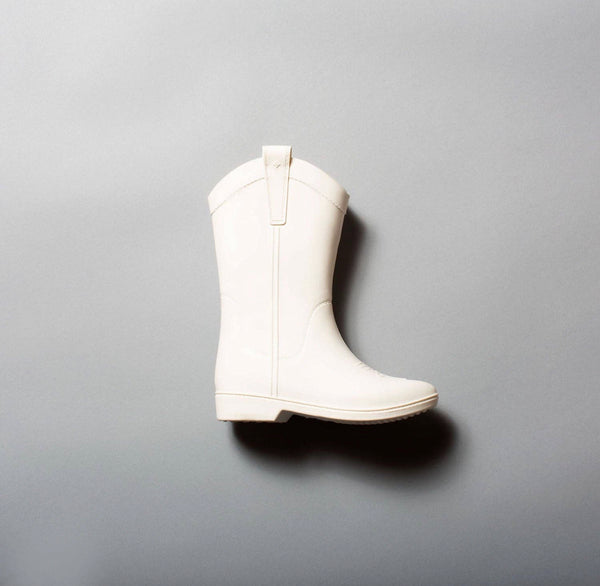 All Weather Rubber Cowboy Boot(white)